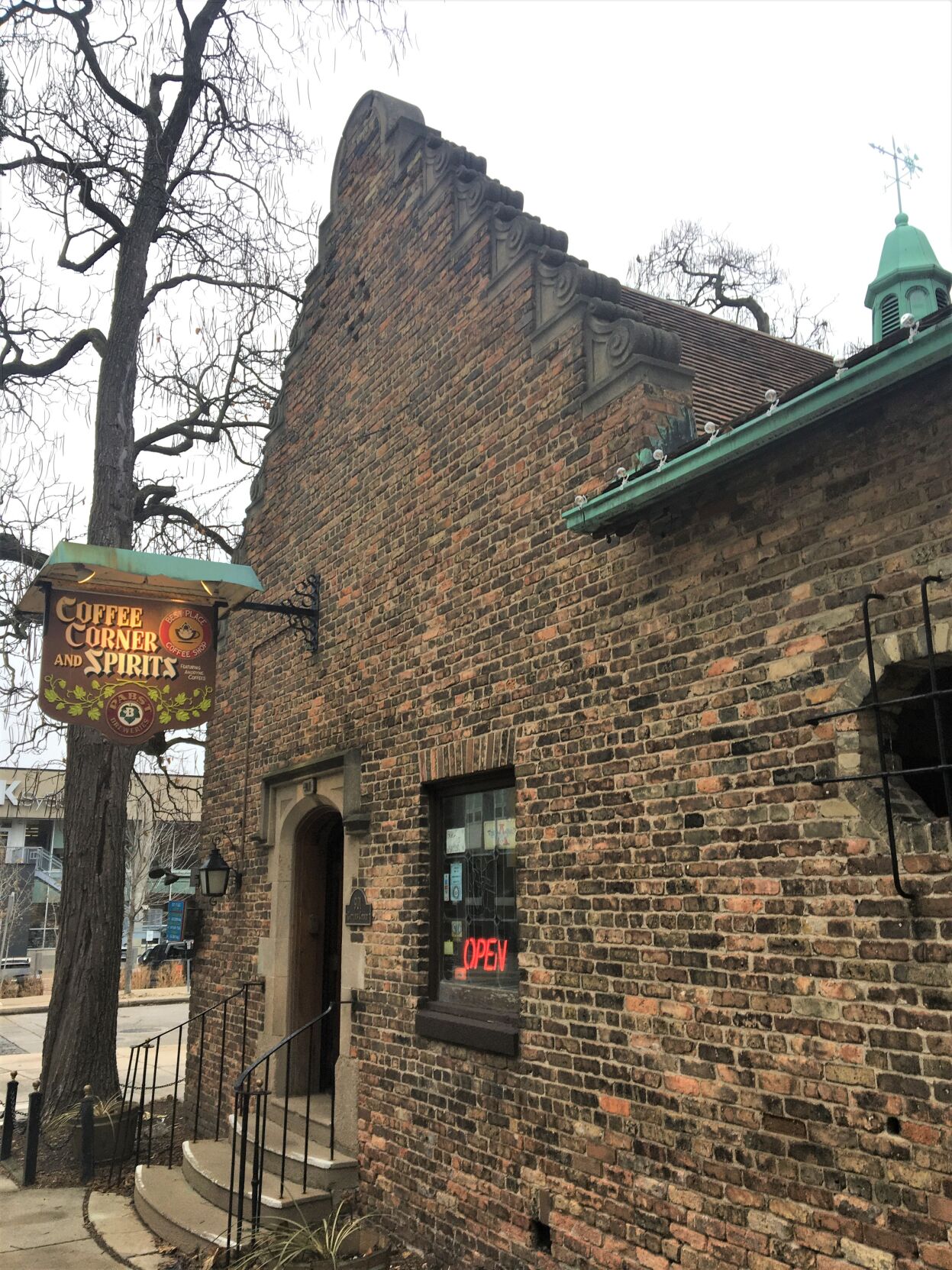 Old World architecture at the former Pabst Brewing Co. gift shop on the historic Pabst brewery campus in downtown Milwaukee